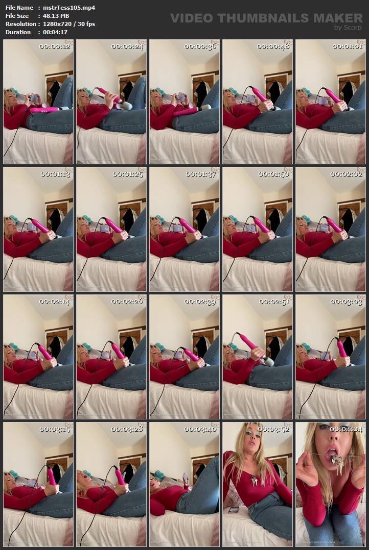 Wanking In Jeans - MISTRESS TESS - HD/720p/MP4