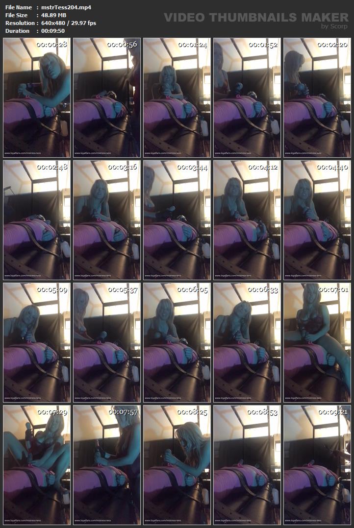 Ruined And Teased And Edged Whilst Bound And Sniffing My Piss - MISTRESS TESS - SD/480p/MP4