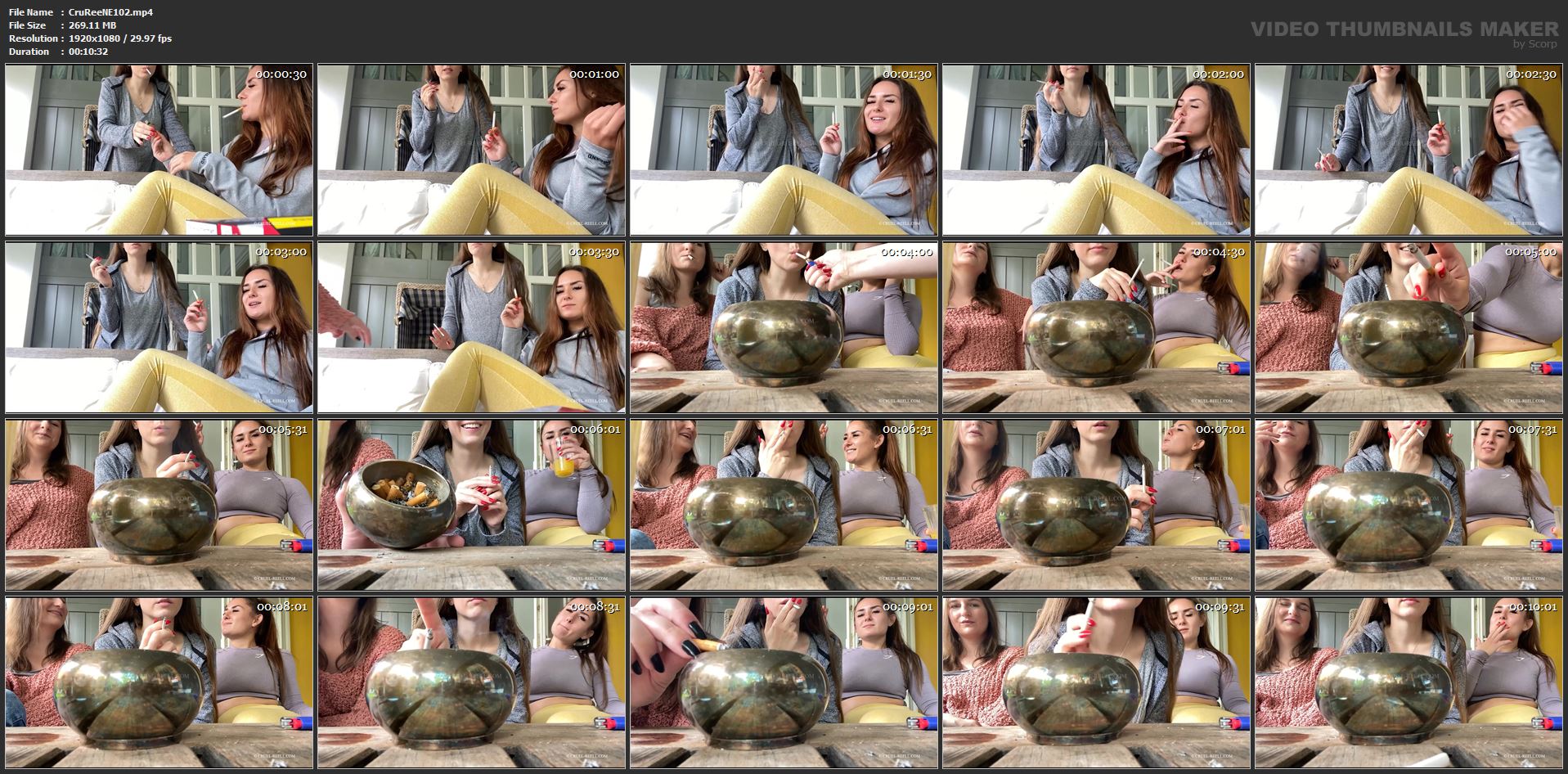 Femdom - Hangover - One And A Half Cigarettes - CRUEL REELL - FULL HD/1080p/MP4