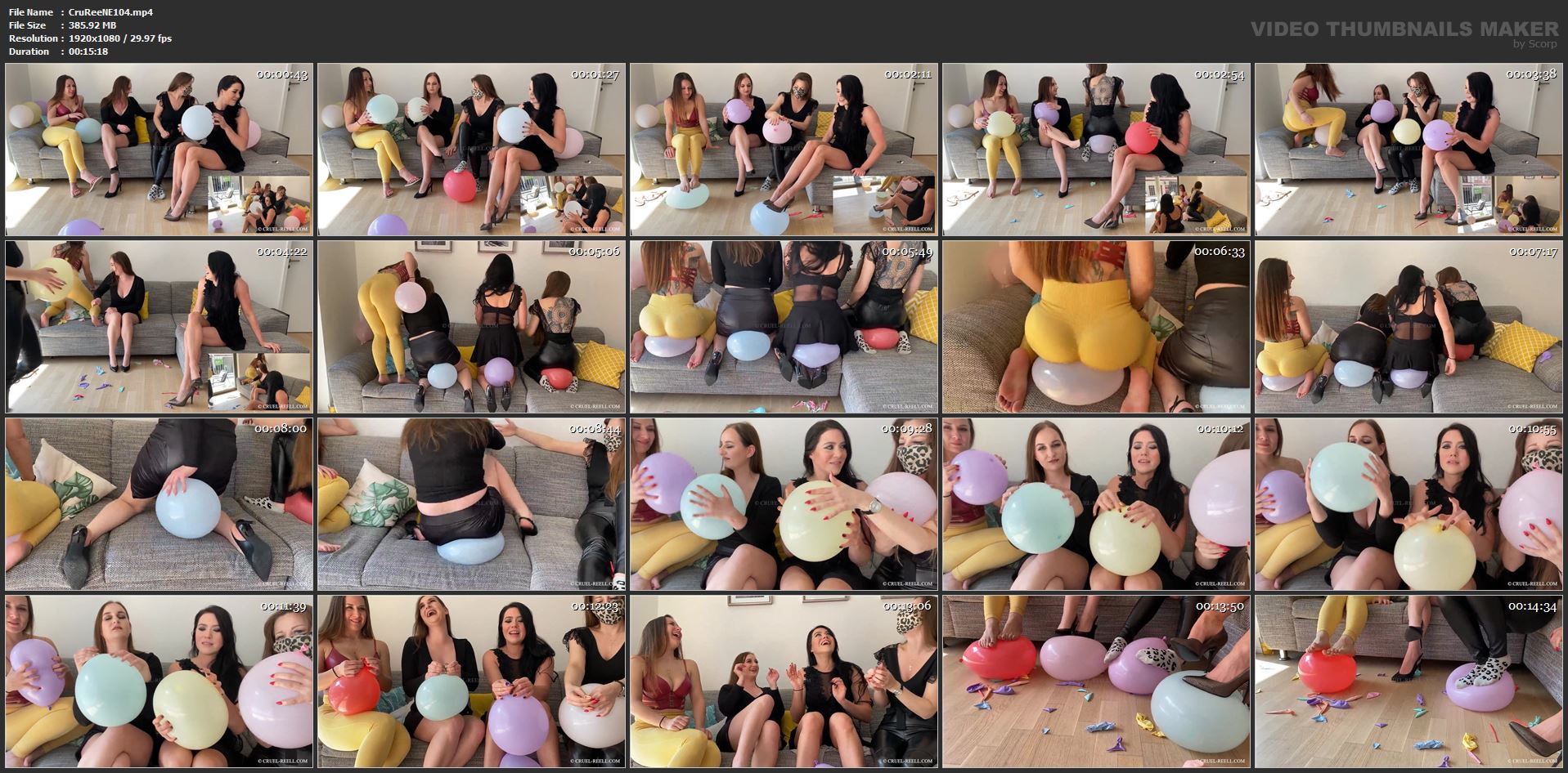 Offenbacher Mean Chicks - Balloon Party - CRUEL REELL - FULL HD/1080p/MP4