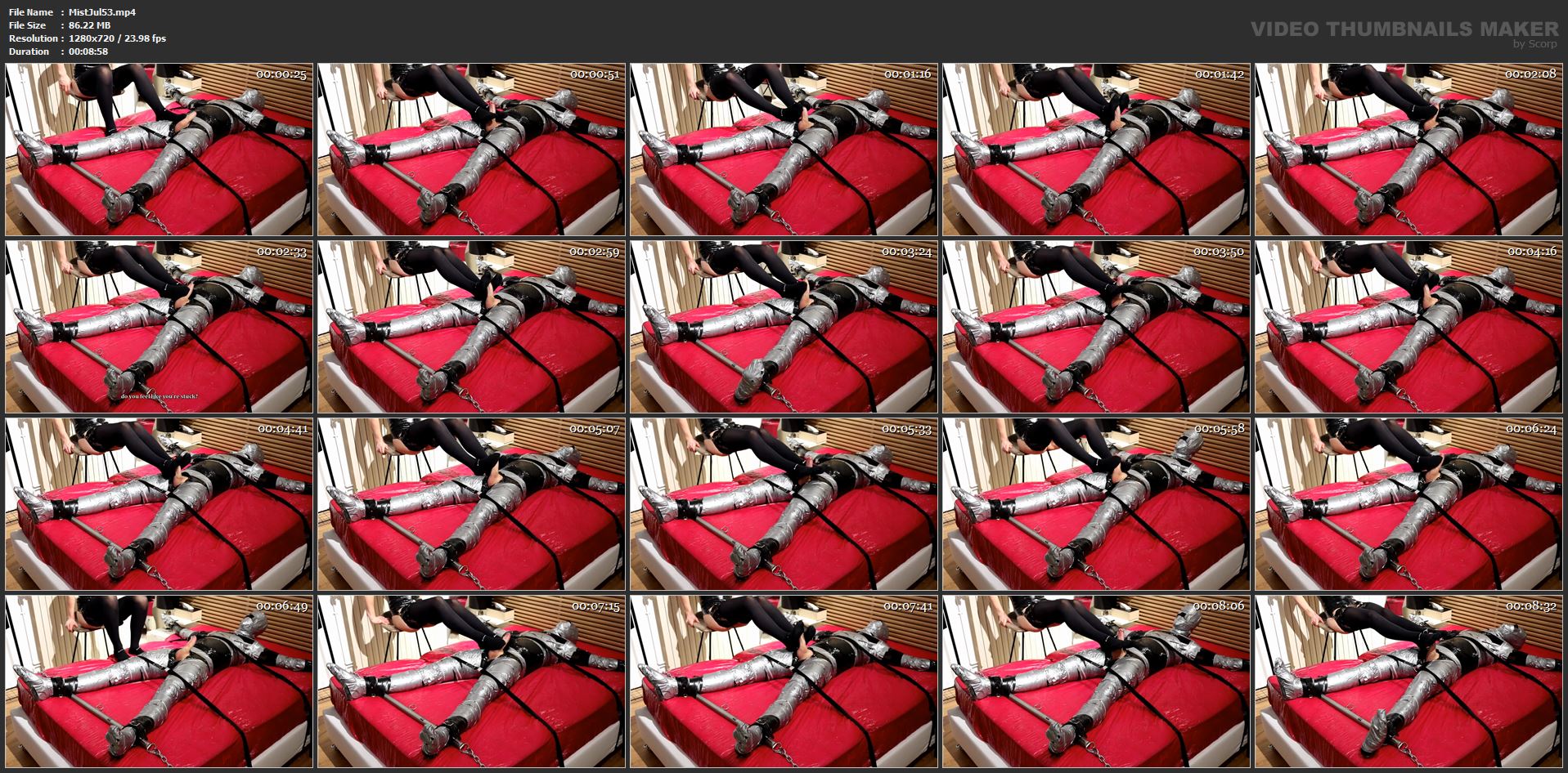 Mistress Julia In Scene: I Give a Tape Bondage Sockjob - MAITRESSE-JULIA - HD/720p/MP4