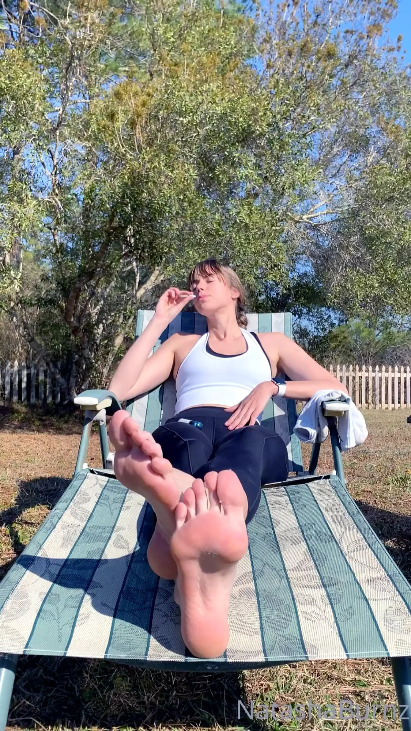 All The Bugs Outside Were Blessed With This View This Morning, As I Enjoyed A Morning Smoke! - GODDESS TALL TASHA - MP4
