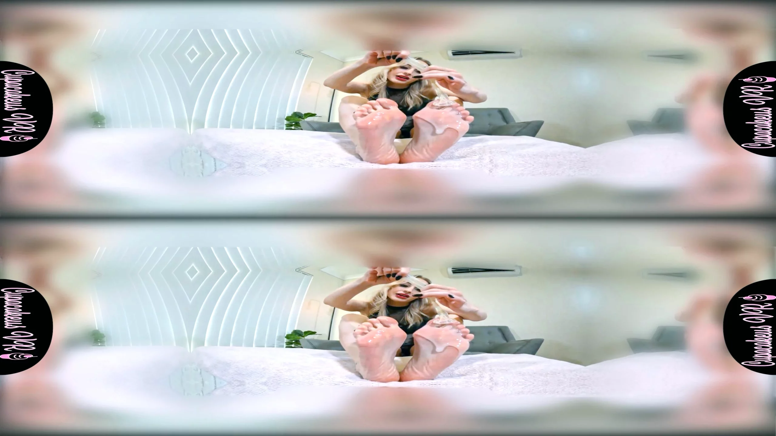 Cupacakeus - Cum Guzzling Foot Cuckold - SEXLIKEREAL - MP4