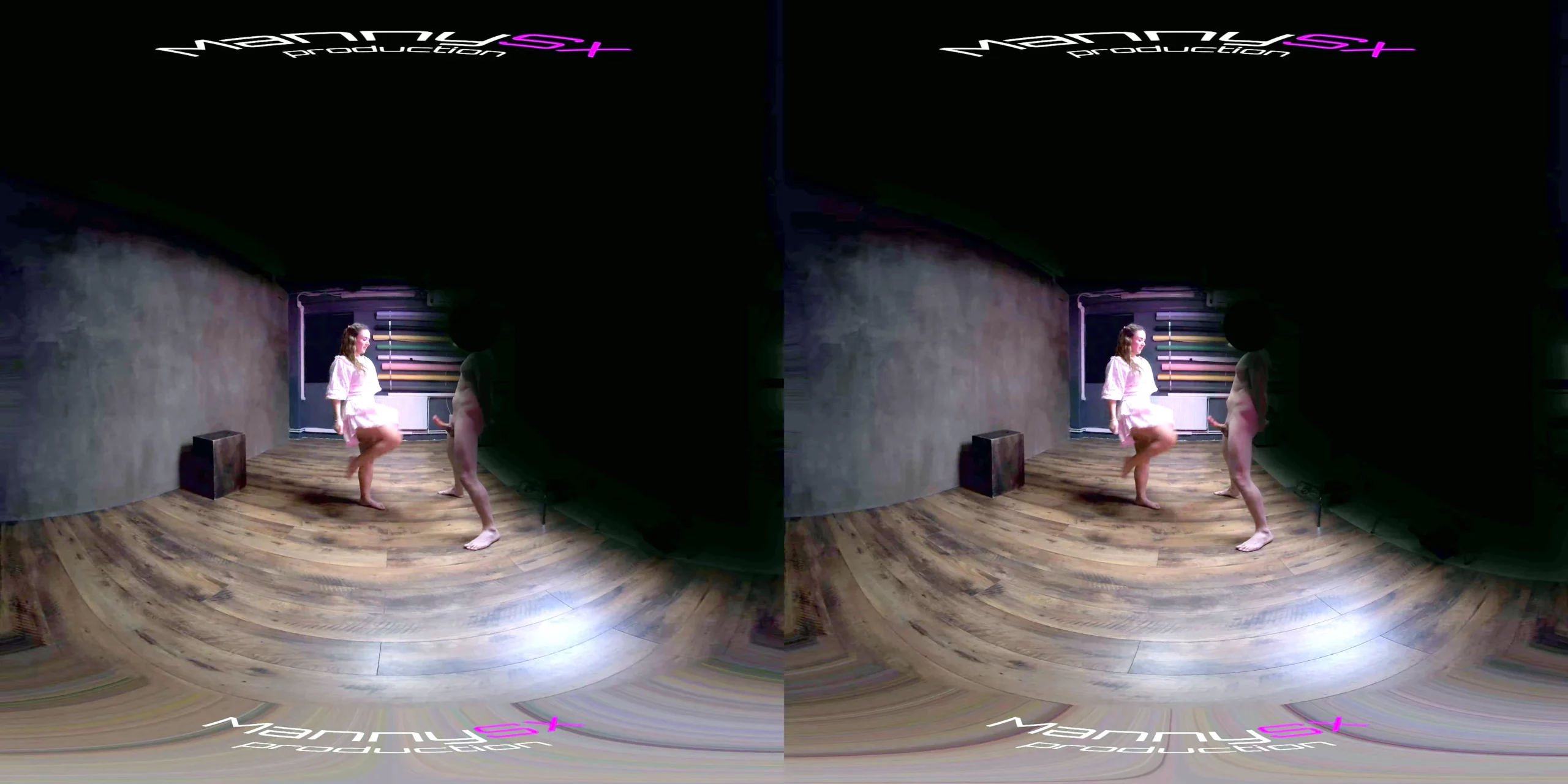 Mannysx - Non POV Voyeur Ballbusting With Cruel Reell - SEXLIKEREAL - MP4