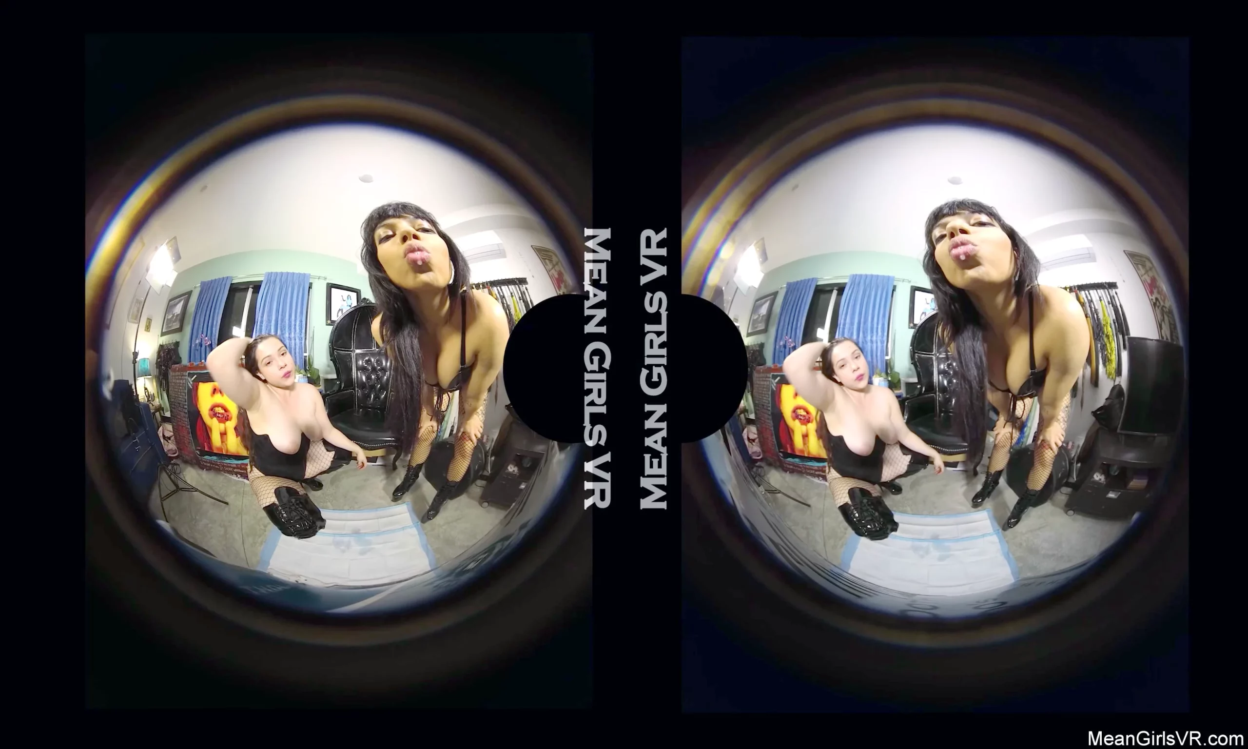Mean Girls Vr - Hanna Hunt, Lady Toro Spit - Meangirlsvr - SEXLIKEREAL - MP4