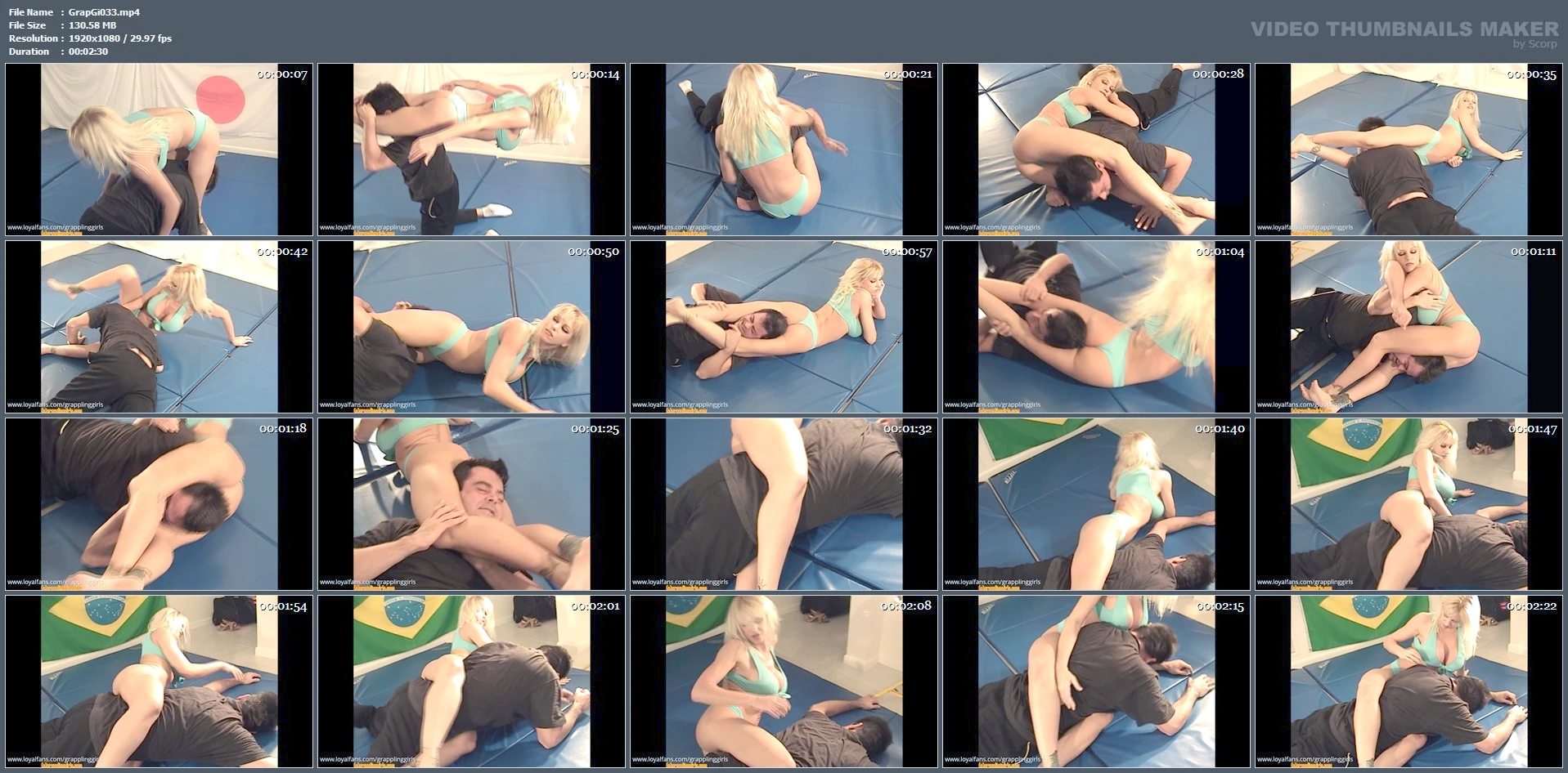 Busty Desaree Scissors Her Opponent And Hates To Let Go - GRAPPLINGGIRLS - MP4
