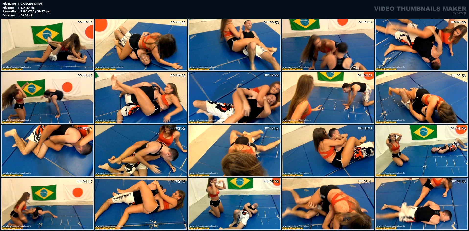 Legsy Lexi Needed To Use Only The Bodyscissors To Stop Angelo - GRAPPLINGGIRLS - MP4