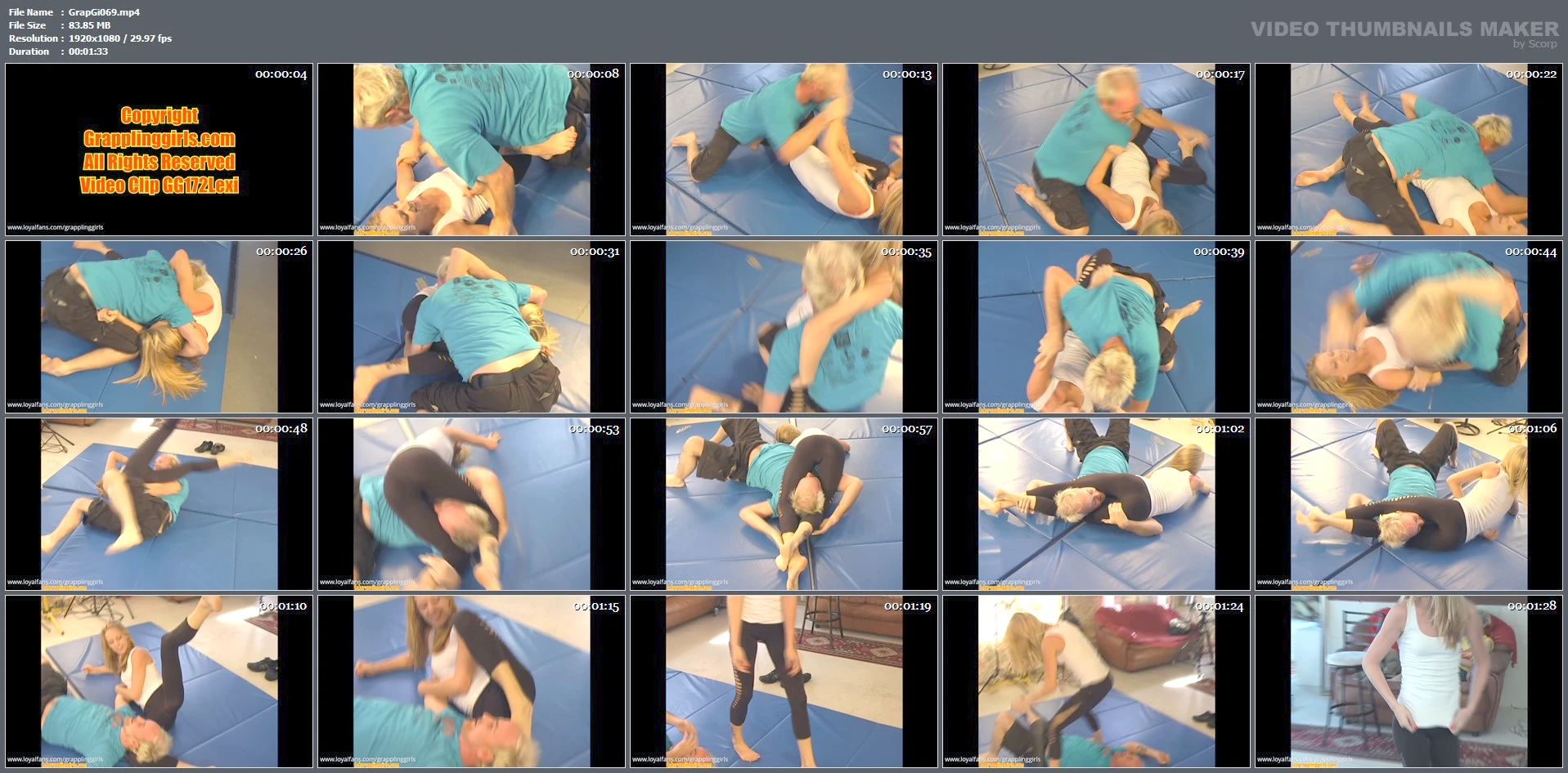 Lexi Competitively Wrestles Man Who Thinks Has The Upper Hand But Ends Up In Her Headscissors - GRAPPLINGGIRLS - MP4