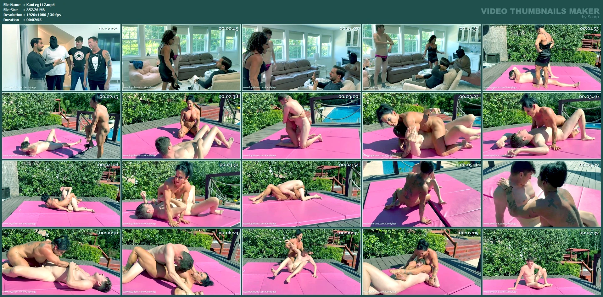 The Hangover Kandy Edition Part 2 - Sex Wrestle Vs Hanz Vanderkill - KANDY LEGS - MP4