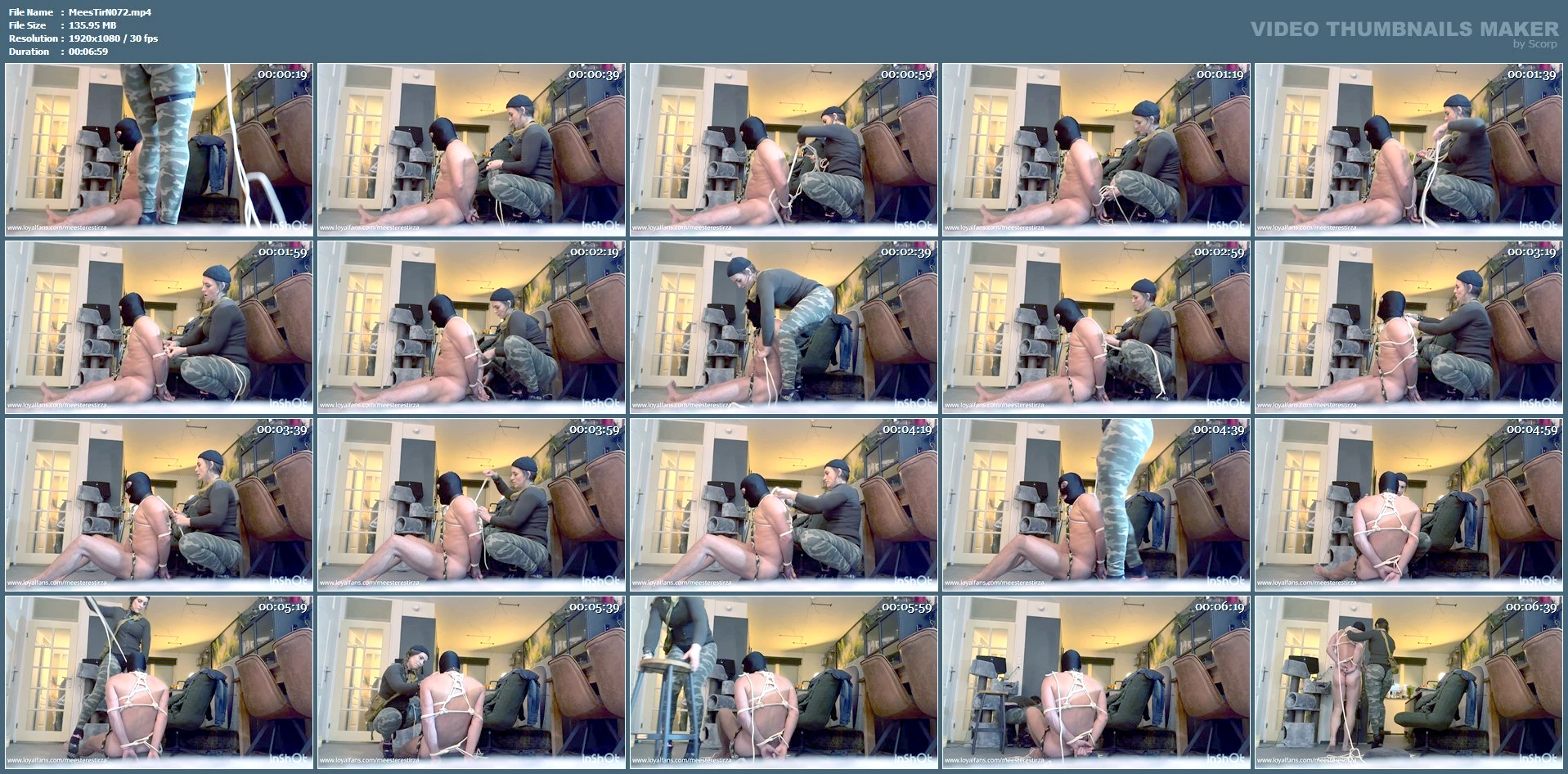 Bondage - MEESTERES TIRZA / KIKI KOETSENRUIJTER / MISTRESS TIRZA - MP4