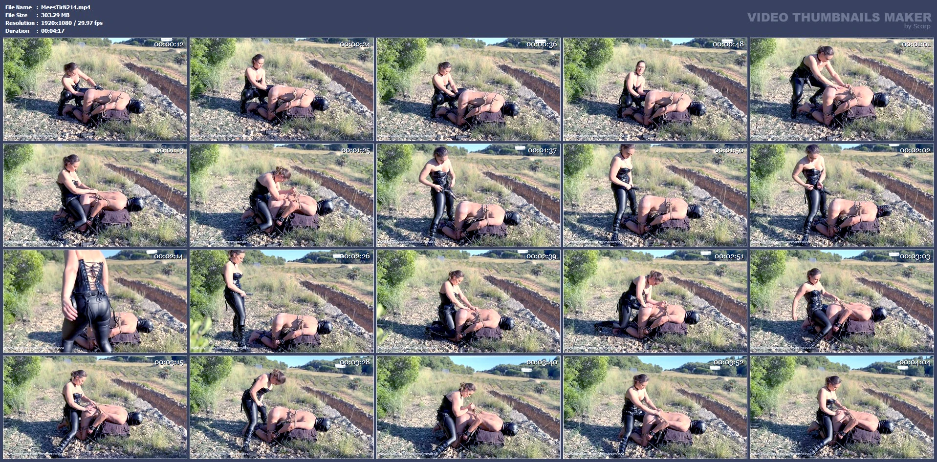 Dildo Fucking Outdoor Bondage Female Domination Humiliation - MEESTERES TIRZA / KIKI KOETSENRUIJTER / MISTRESS TIRZA - MP4