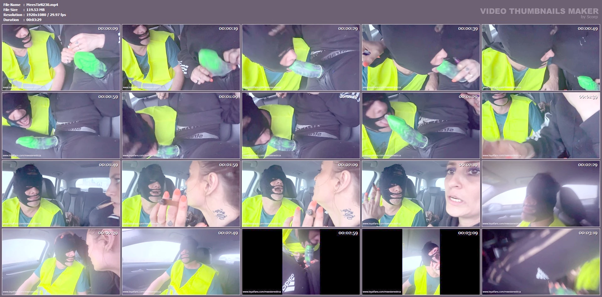 Dildo Sucking Smoking And Spitting Outdoor - MEESTERES TIRZA / KIKI KOETSENRUIJTER / MISTRESS TIRZA - MP4