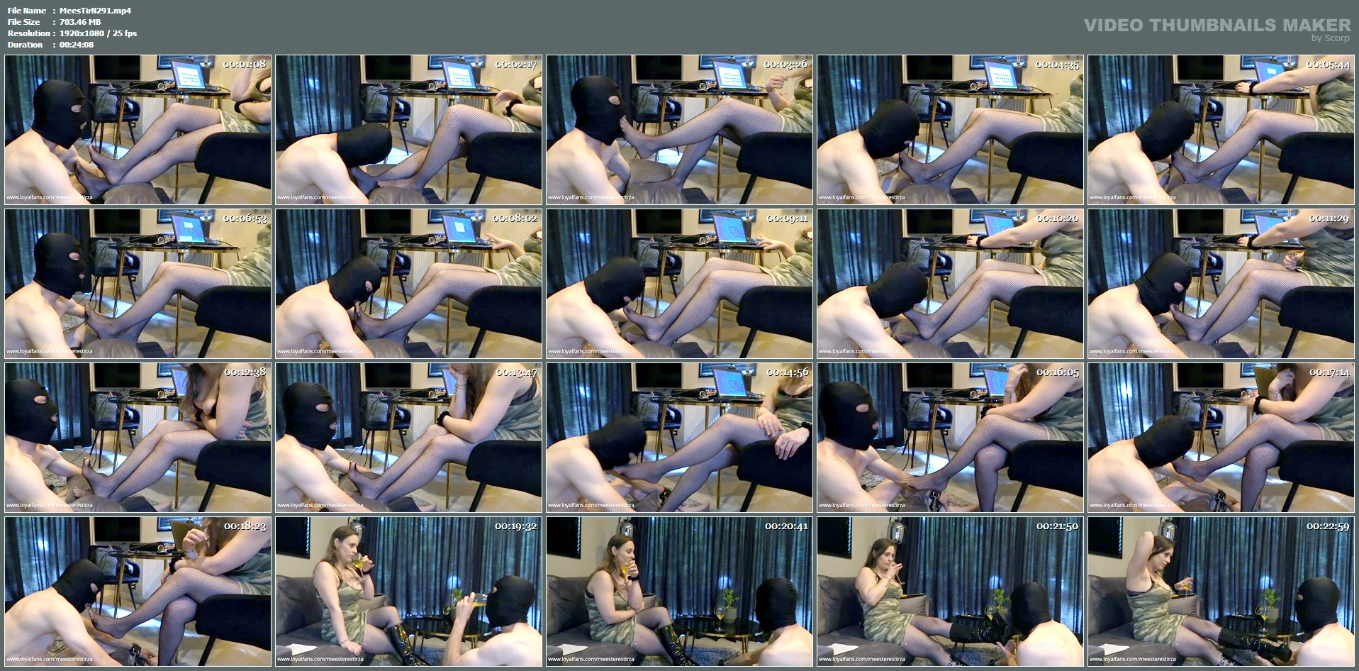 Foot Worship Female Domination Foot Play - MEESTERES TIRZA / KIKI KOETSENRUIJTER / MISTRESS TIRZA - MP4