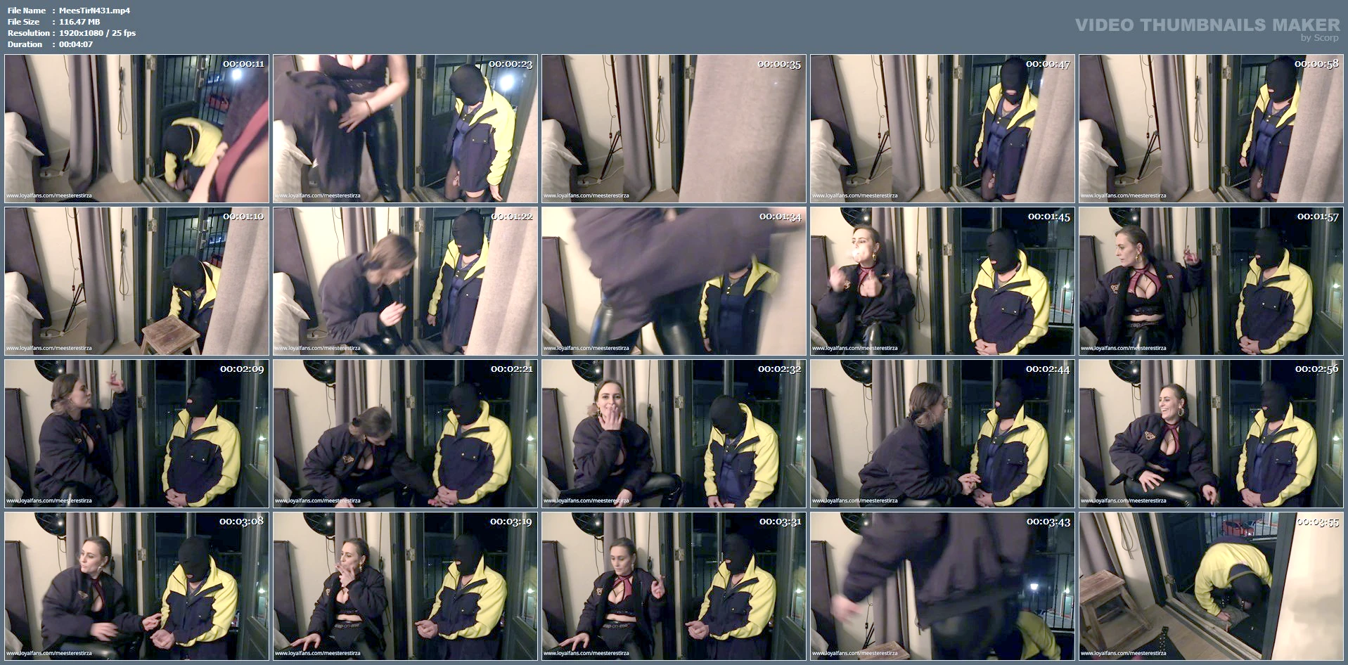 Smoking Human Ashtray Outdoors - MEESTERES TIRZA / KIKI KOETSENRUIJTER / MISTRESS TIRZA - MP4