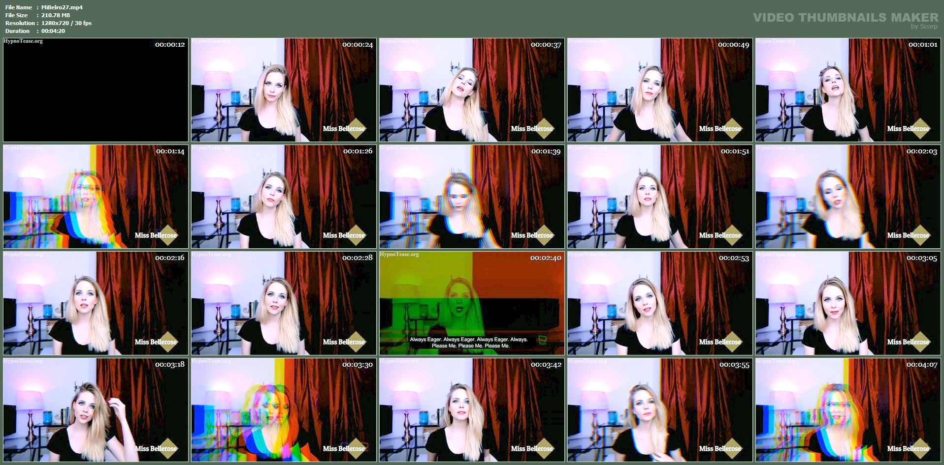 Hyptriggered To Relinquish Control - MISS BELLEROSE / PIPER BELLEROSE / MADAME ASTER / ASTER BELLEROSE - MP4