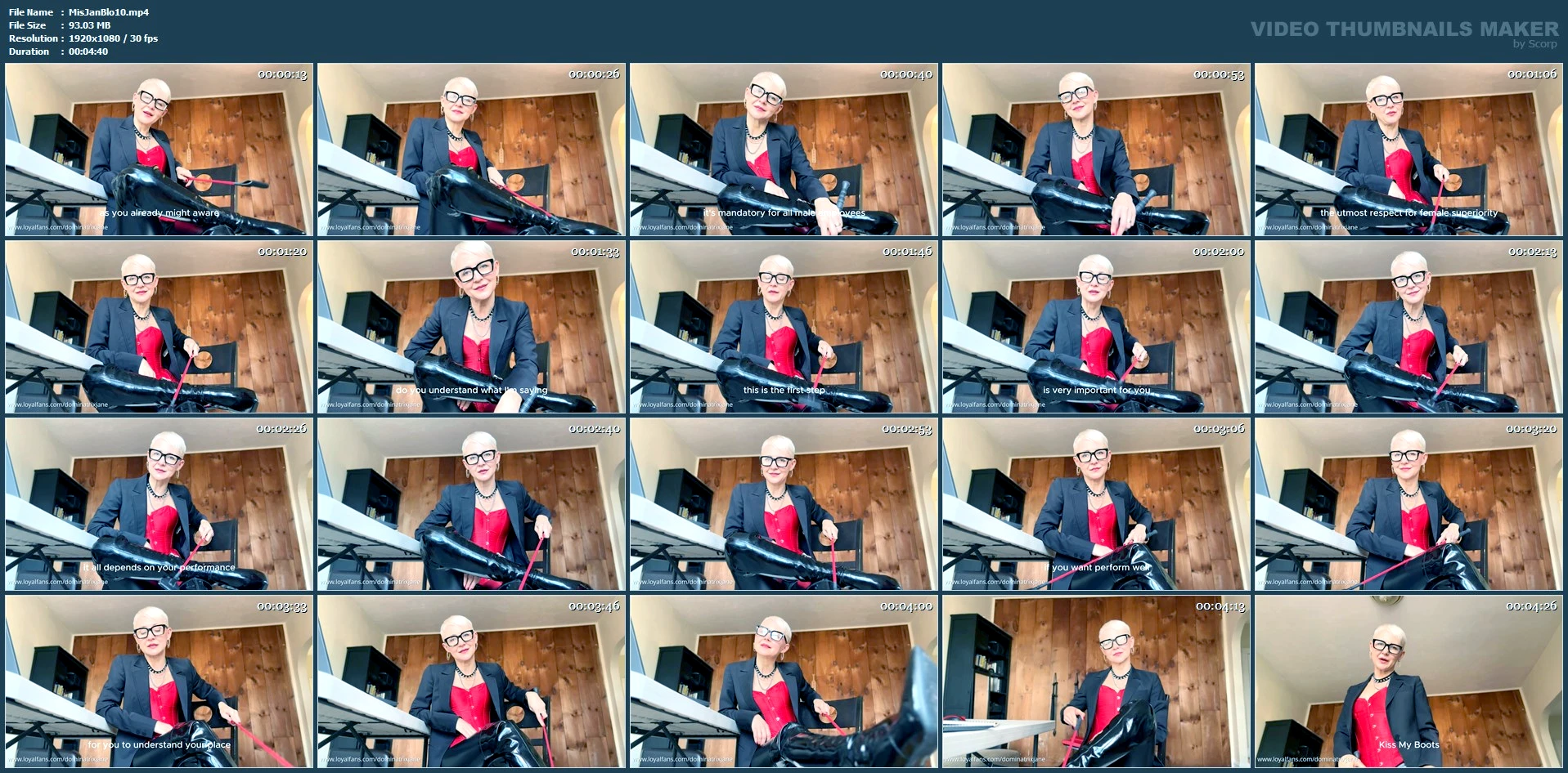 Female Superiority Training Begins - MISTRESS JANE BLONDE MILF / COCKATRICEDOMME - MP4