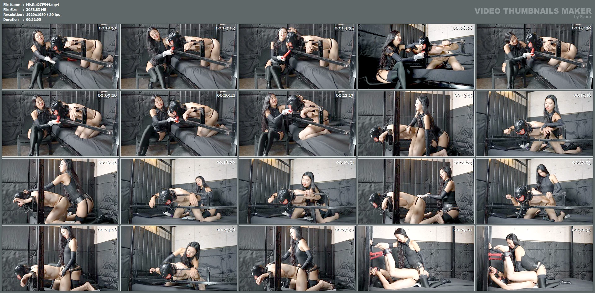 Throat And Anal Domination With Inflatable Gag And Strap On Pillory Torment Complete Edition - MISTRESS RUIKO - MP4