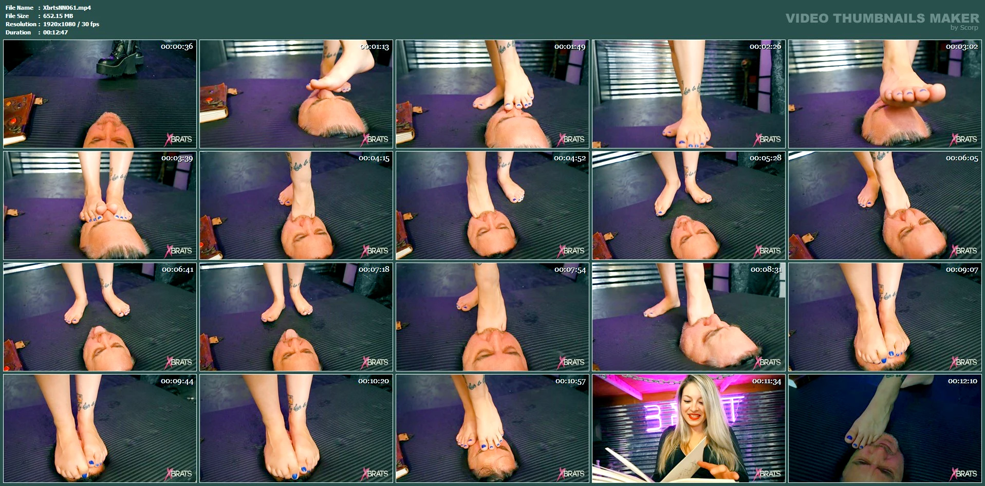 Aubree Lane, Jason Ninja In Scene: Aubree Lane - Balls Deep 7 - XBRATS / BRATTY FOOT GIRLS - MP4