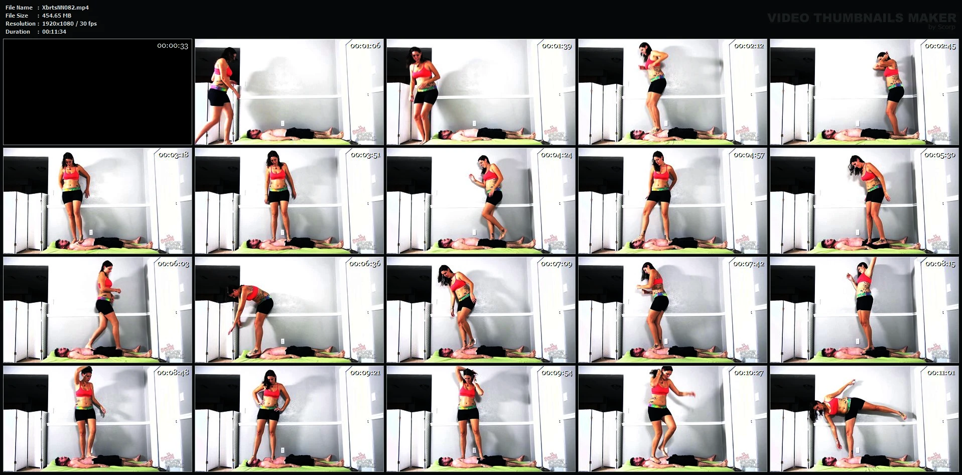 Jason Ninja, Vanessa Rain In Scene: Vanessa Rain - Face Crush Time - XBRATS / BRATTY FOOT GIRLS - MP4