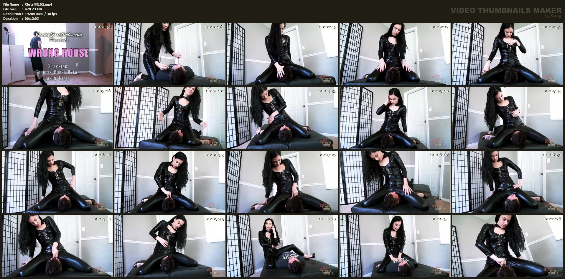 Bobbi Dylan, Jason Ninja In Scene: Bobbi Dylan - You Picked The Wrong House - XBRATS / BRATTY FOOT GIRLS - MP4