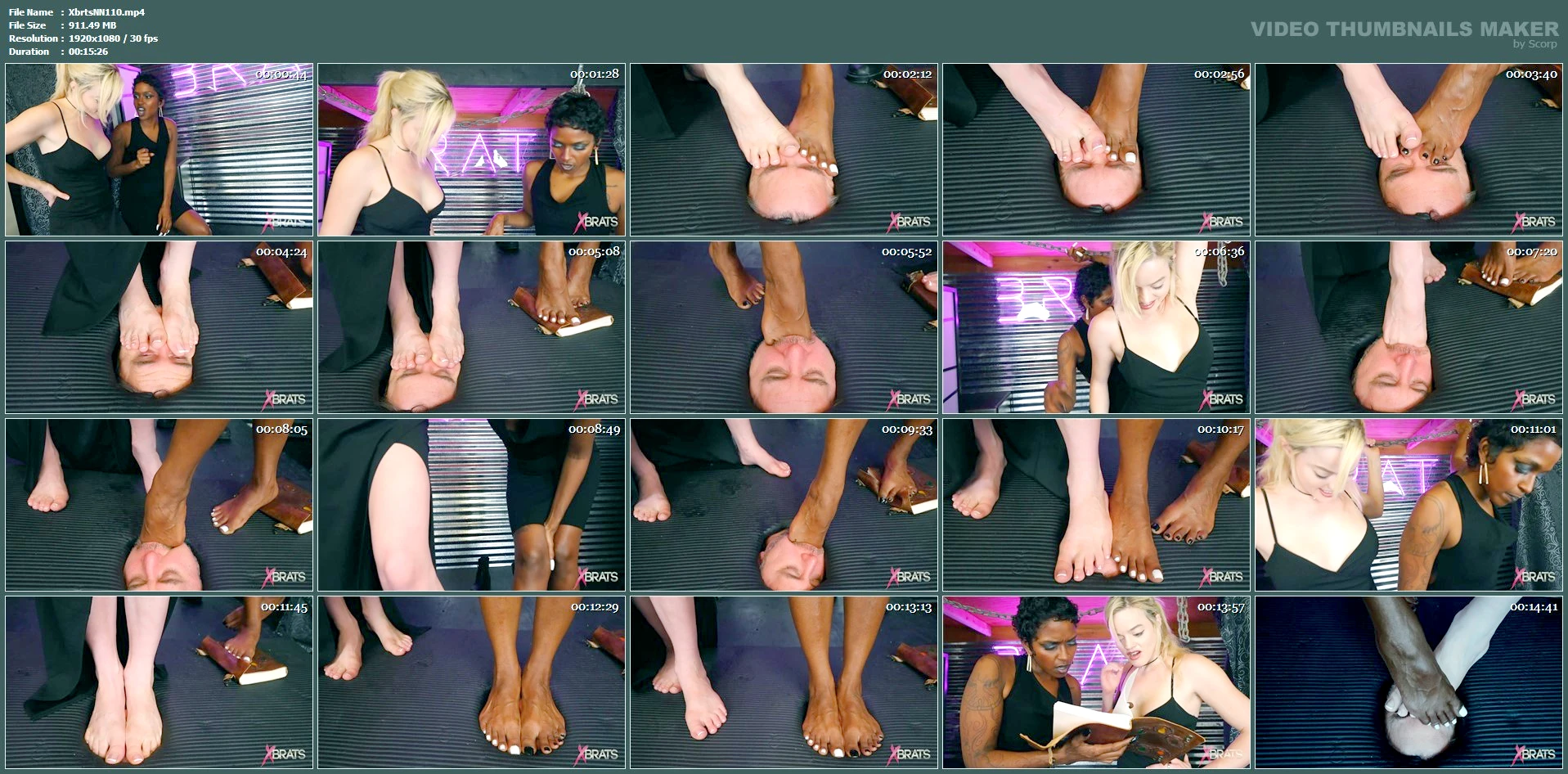 Jason Ninja, Phoenix, Sage Pillar In Scene: Sage & Phoenix - Balls Deep - XBRATS / BRATTY FOOT GIRLS - MP4