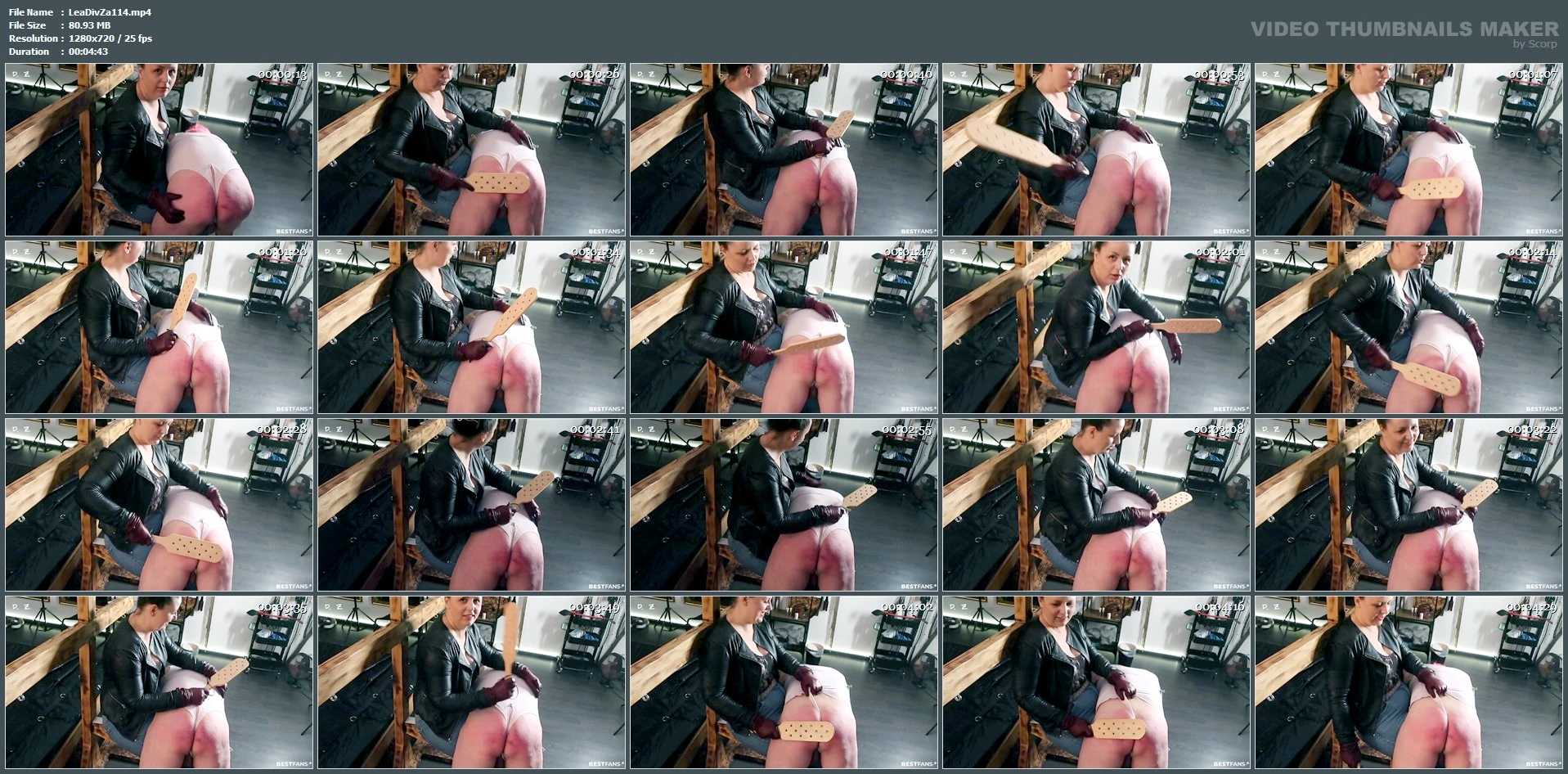 Paddle Paradise - A Very Special Punishment Awaits This Piece - LEATHER DIVA ZARAH / DIVA Z - MP4