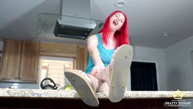 Cum For My Flip Flop - Feet Jerk Off Instructions Cum Countdown - BRATTY TICKLES / TICKLESSOFTSOLES / BRATTY FEMDOM GODDESS TICKLE - MP4